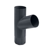 Тройник для труб Grand Line, серый (RAL 7024)