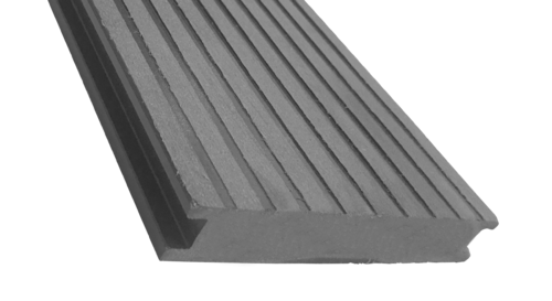 Террасная доска ECODECKING Premium из ДПК в сером цвете купить в Москве