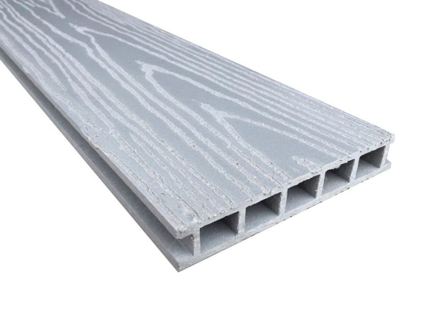 Террасная доска Faynag Premium BOGNATO Серебристая из ДПК купить в Москве