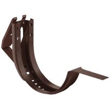 Короткий регулируемый крюк для крепления желоба Aquasystem, коричневый матовый RAL 8017, 125/90.