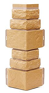 Угол T-Сайдинг, Дикий Камень Бежевый купить в Москве