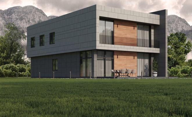 Фиброцементный сайдинг Roofas COLOR Line Светло-серый купить в Москве