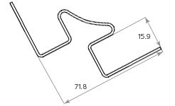 Внутренний угол Tecos Ardennes Розовый Фламинго купить в Москве