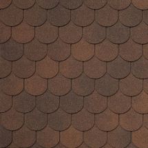 Гибкая черепица Tegola ASSISI marrone 434