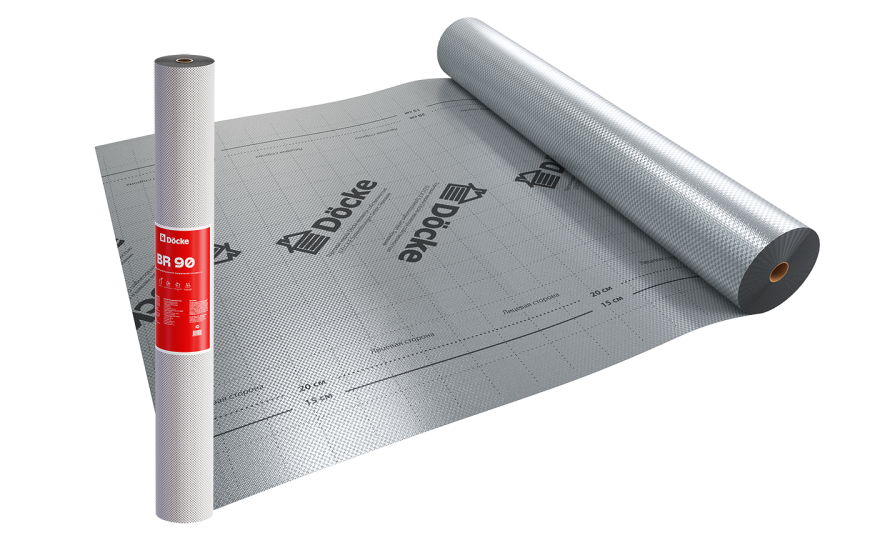 Пароизоляционная пленка c теплоотражающим слоем BR 90 Docke купить в Москве