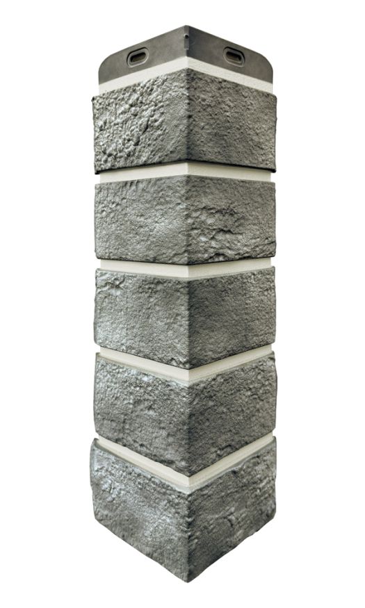 Угол наружный Grand Line, Состаренный кирпич Design Plus, Гранит (Белый шов) купить в Москве