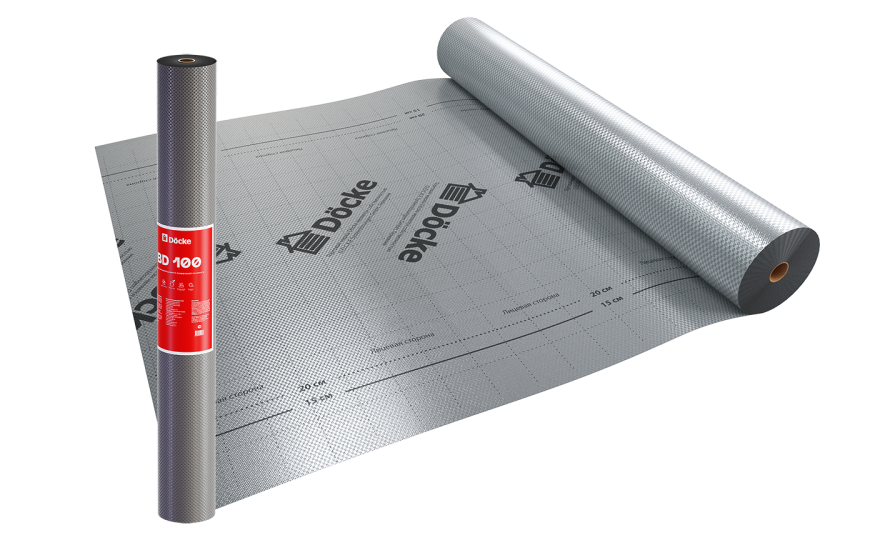 Пароизоляционная пленка BD 100 повышенной прочности Docke купить в Москве