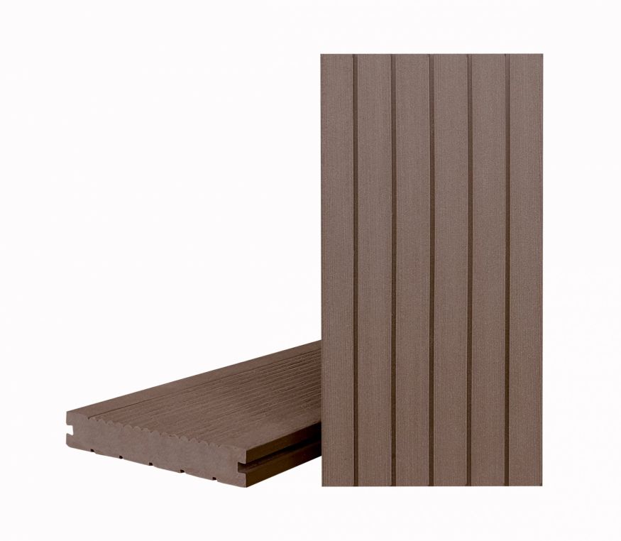 Террасная доска ДПК Terrapol Классик (Полнотелая с пазом) Тик Киото купить в Москве