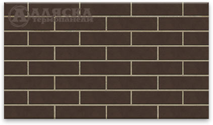 Фасадные термопанели Аляска серия Классика 33. Amsterdam brown купить в Москве