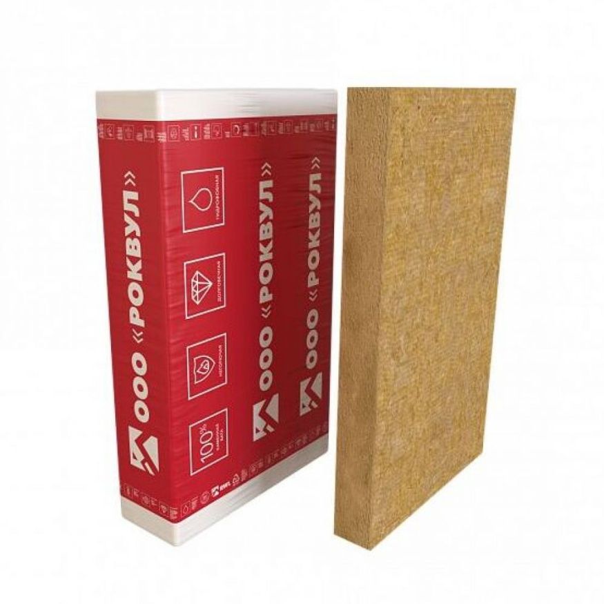 Утеплитель Rockwool Фасад Баттс ОПТИМА 100мм, 2 плиты, 1.44м2, 600х1200мм, 0.144м3 Rockwool купить в Москве