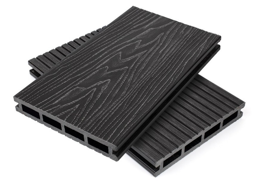 Террасная доска ДПК NanoWood Nature 3D пустотелая цвет Графит купить в Москве