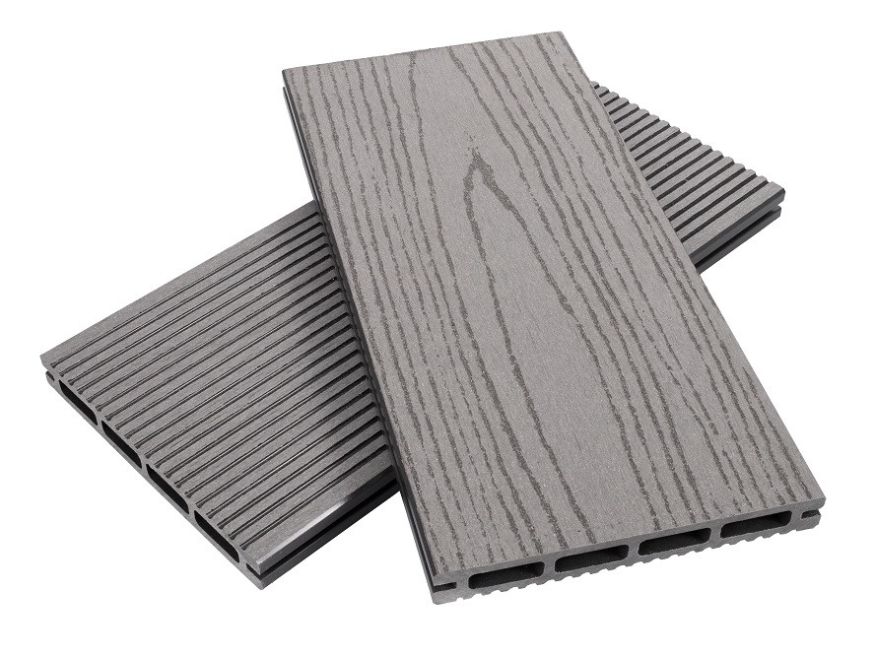 Террасная доска ДПК NanoWood ECO New Цвет Серый купить в Москве