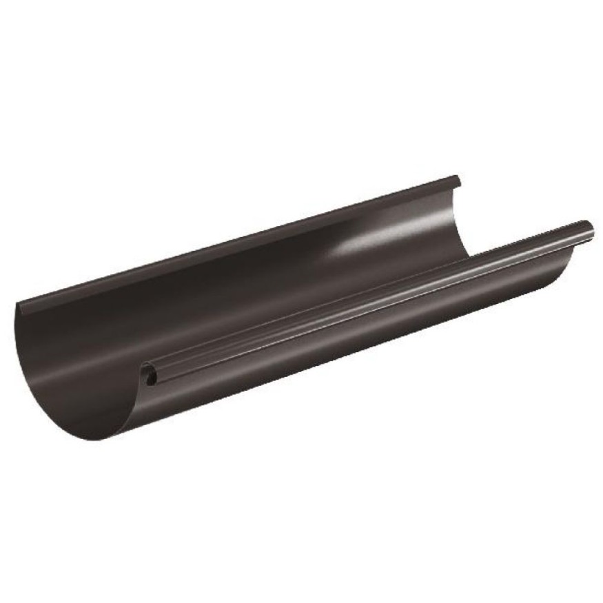 Водосточный желоб Aquasystem RR 32, тёмно-коричневый, 3.00 м, 125/90 купить в Москве