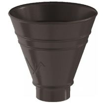 Водосборная воронка круглая Aquasystem RR 32, тёмно-коричневая, 125/90