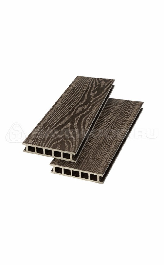 Террасная доска ДПК SaveWood, SW Fagus, Темно-коричневый купить в Москве
