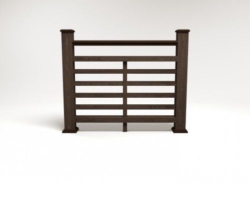 Ограждение из ДПК FG4 в цвете венге купить в Москве