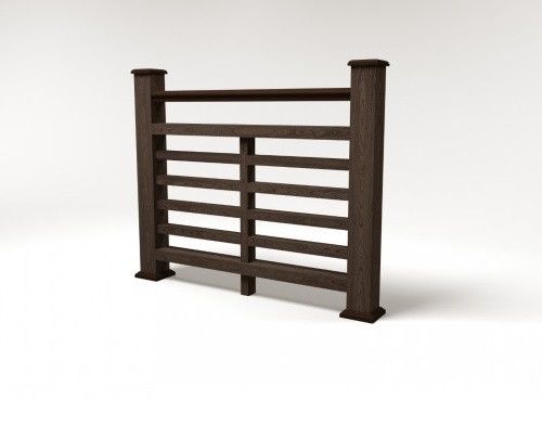 Ограждение из ДПК FG4 в цвете венге купить в Москве