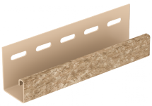 J-планка Ю-Пласт Стон Хаус Кварцит, Тёмно-Бежевый