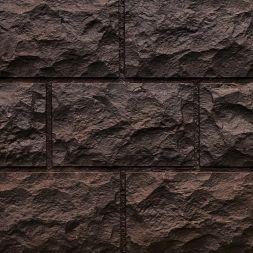 Фасадная панель FineBer Доломит, Тёмно-коричневый