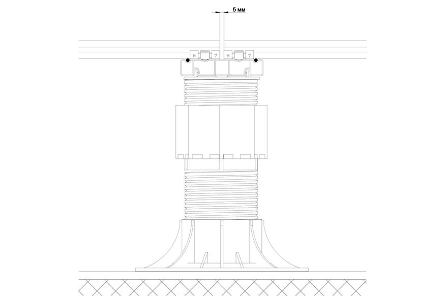 Лага Алюминий Holzhof HILST JOIST стыковочная SLIM MAX купить в Москве