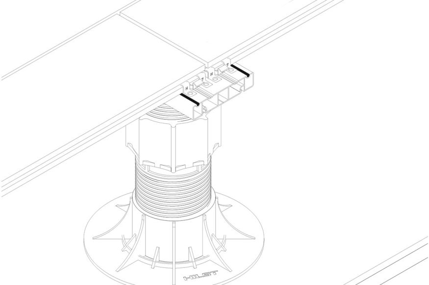 Лага Алюминий Holzhof HILST JOIST стыковочная SLIM MAX купить в Москве