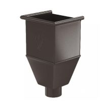 Водоотводная воронка удлиненная Aquasystem RR 32, цвет тёмно-коричневый, 125/90.