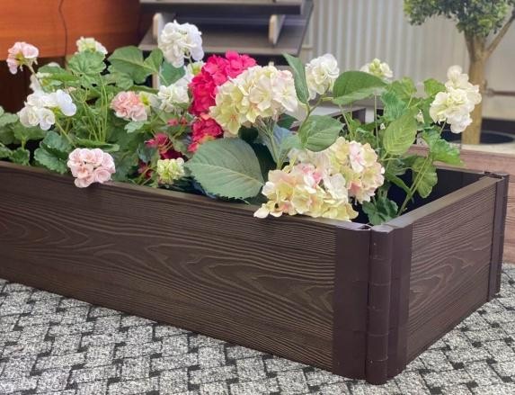 Доска для грядок и клумб из ДПК 3D, 25х150х2950, цвет венге. купить в Москве