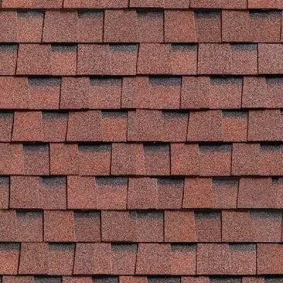 Двухслойная ламинированная черепица Shinglas, Ранчо, Красный цвет купить в Москве