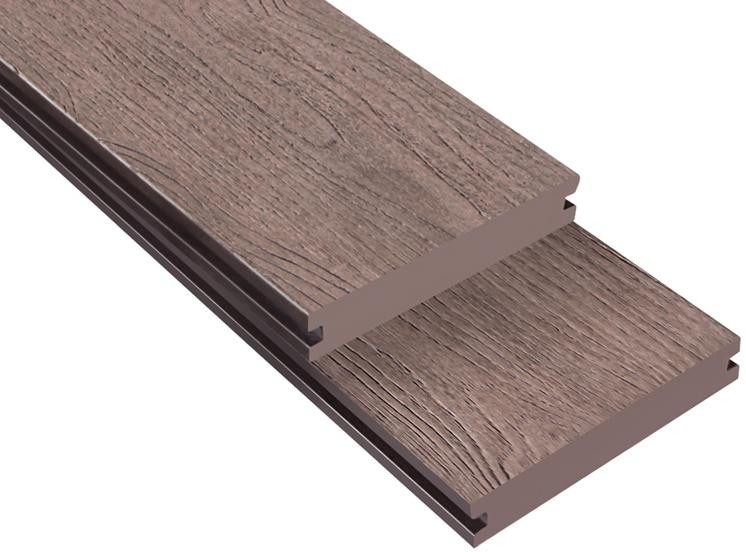 Террасная доска ДПК Outdoor 3D полнотелая NEVADA/CALIFORNIA BROWN коричневый микс. купить в Москве