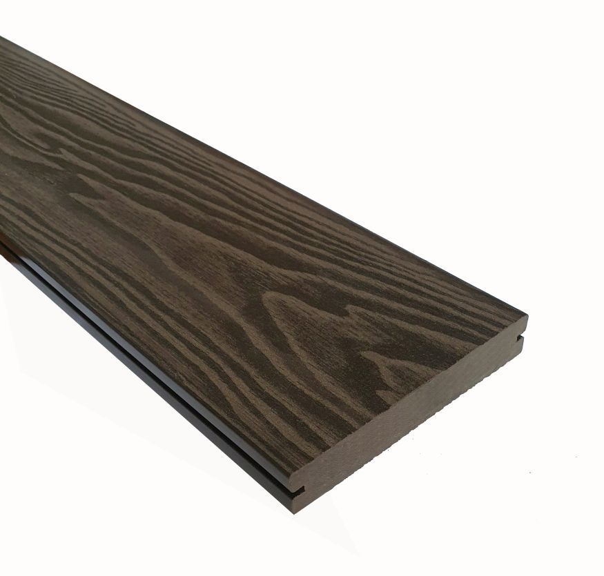 Террасная доска ДПК Terrapol Смарт 3D (полнотелая с пазом) Венге Соренто купить в Москве