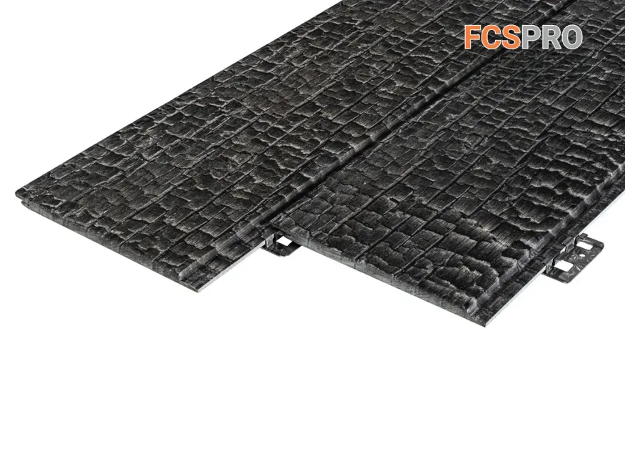 Фиброцементная панель FCSPRO Decor Wood Click Угольное купить в Москве