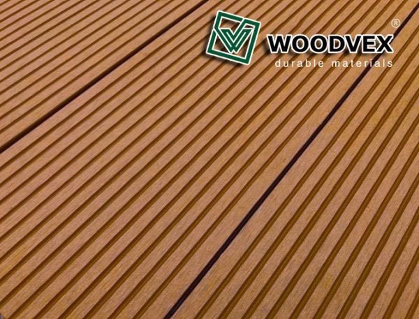 Террасная доска WOODVEX Select из ДПК в цвете Терракота купить в Москве