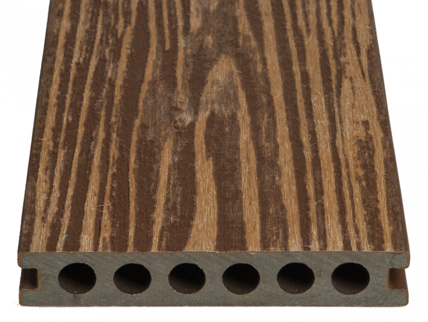 Террасная доска из ДПК CM Decking, Zebrano, Коричневый купить в Москве