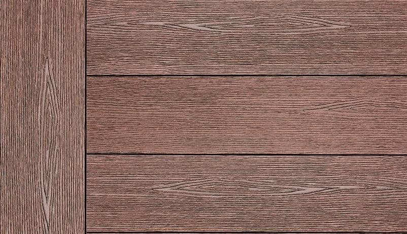 Террасная доска ДПК Outdoor 3D сплошная STORM/OCEAN BROWN коричневая смешанная купить в Москве