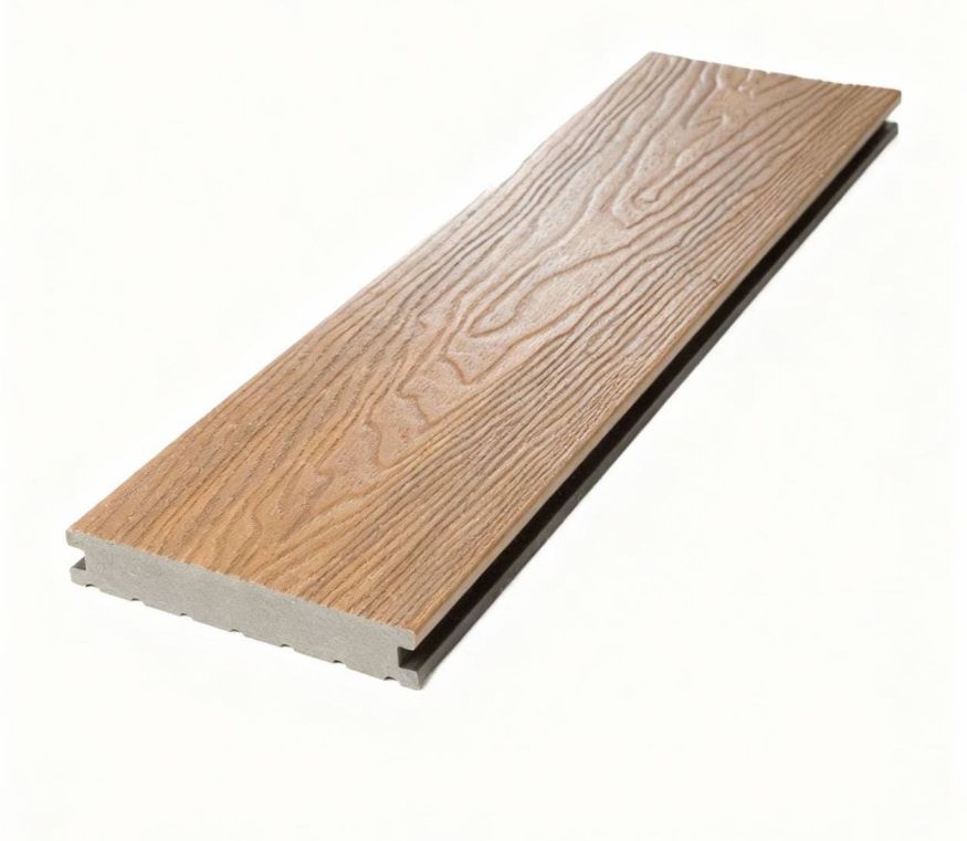 Террасная доска Экодекинг Скай коэкструзия полнотелая, Бук купить в Москве