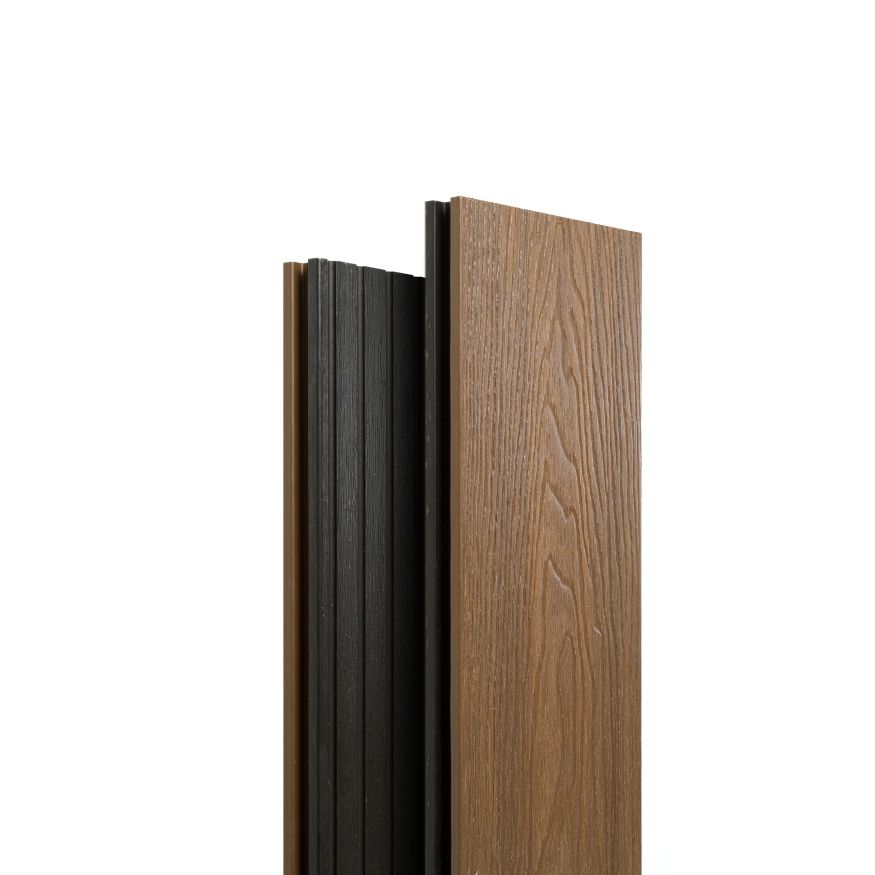 Террасная доска Экодекинг Скай коэкструзия полнотелая, Тик купить в Москве