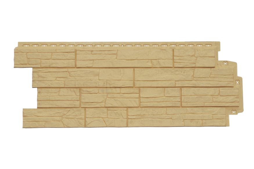 Фасадная панель Grand Line, Сланец Classic, Песочный купить в Москве