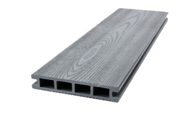 Террасная доска Экодекинг Титан, Серый купить в Москве